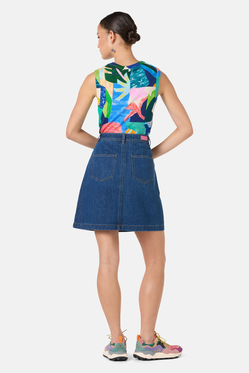 Gorman NZ - Billie Denim Mini Skirt - mid-blue