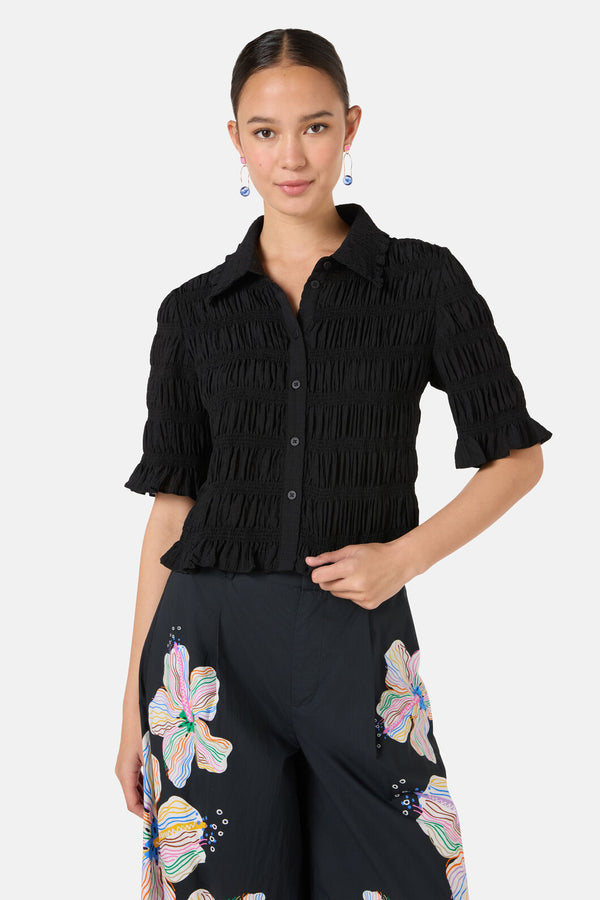 Gorman NZ - Shirr Thing Shirt - black