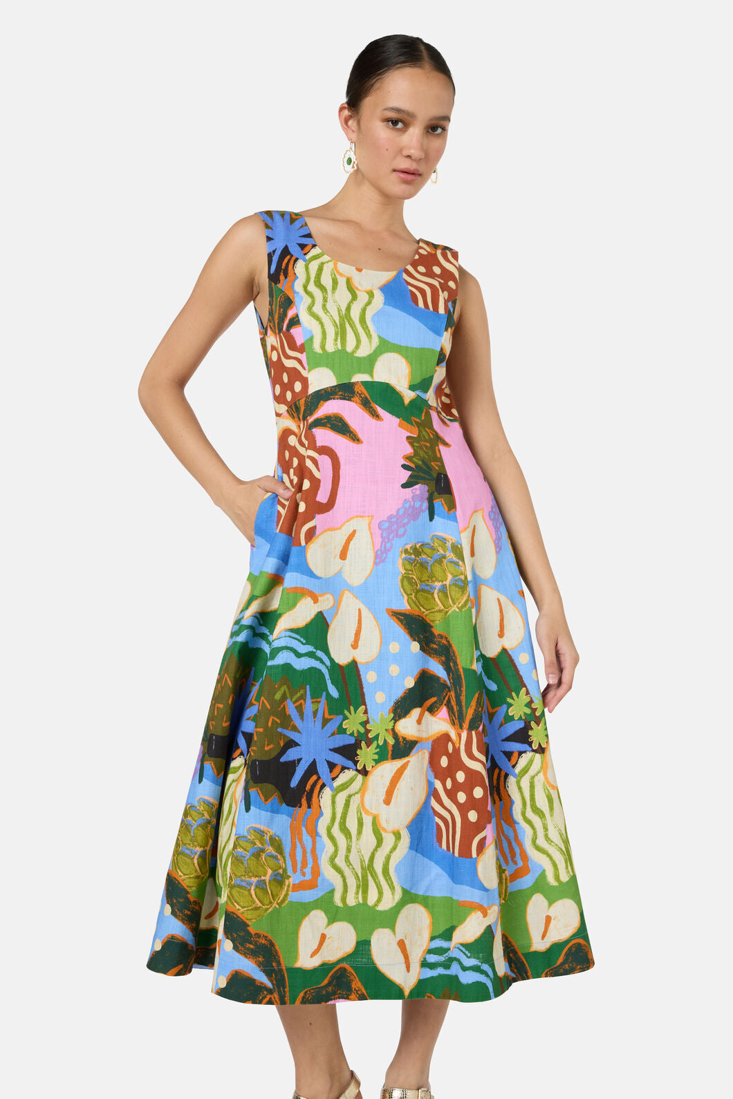 Gorman NZ - Natural Form Midi Dress - print