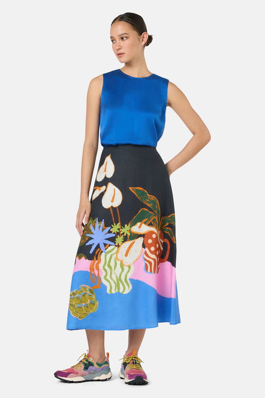 Gorman NZ - Natural Form Midi Skirt - print