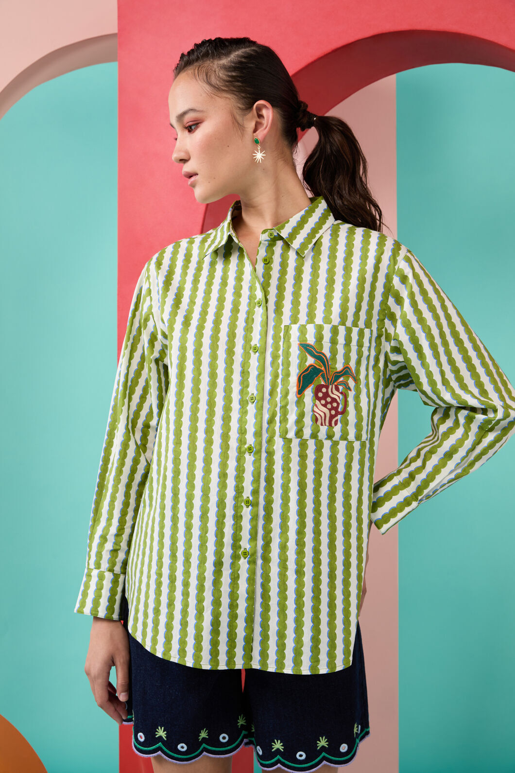 Gorman NZ - Natural Form Stripe Shirt - stripe