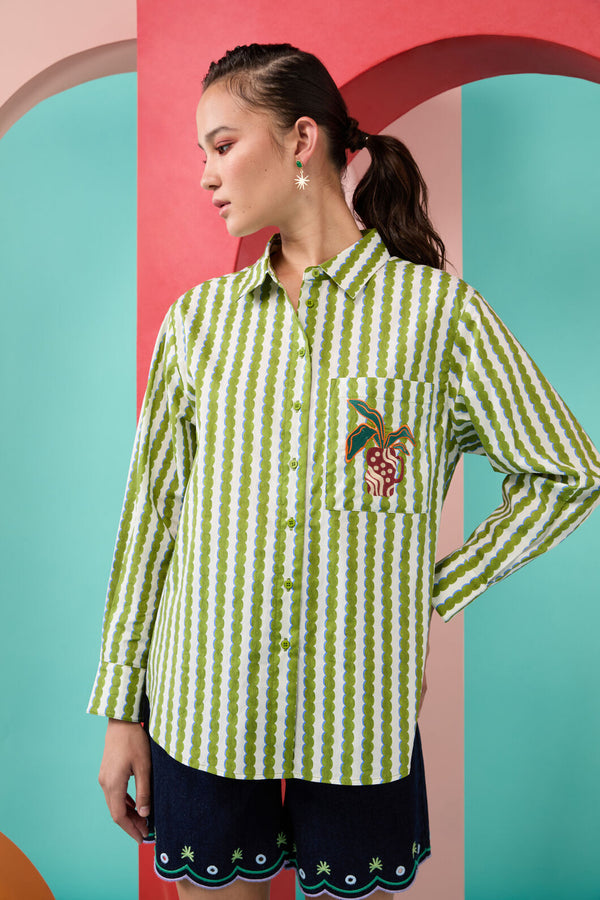 Gorman NZ - Natural Form Stripe Shirt - stripe