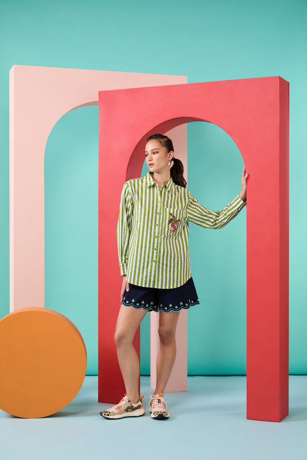 Gorman NZ - Natural Form Stripe Shirt - stripe