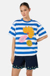 Gorman NZ - Jungle Stripe OS Tee - stripe