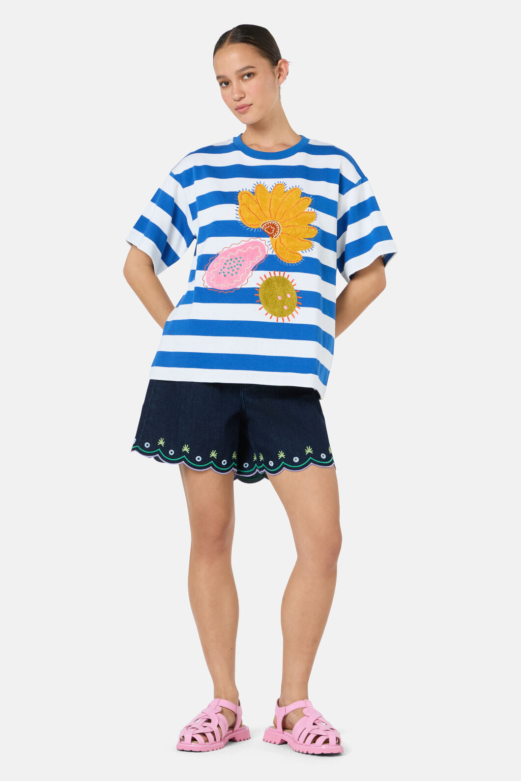 Gorman NZ - Jungle Stripe OS Tee - stripe