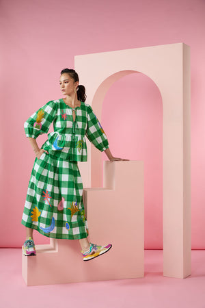 Gorman NZ - Rainforest Diaries Midi Skirt - check