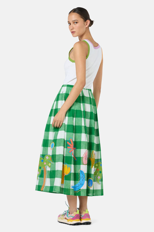Gorman NZ - Rainforest Diaries Midi Skirt - check