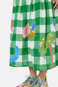 Gorman NZ - Rainforest Diaries Midi Skirt - check