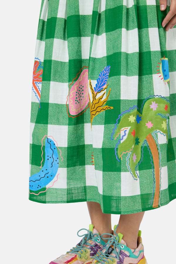 Gorman NZ - Rainforest Diaries Midi Skirt - check
