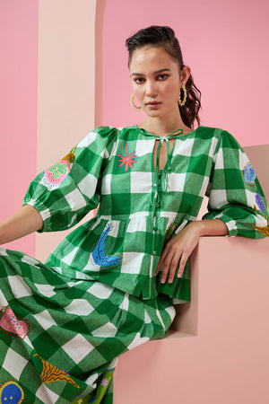 Gorman NZ - Rainforest Diaries Blouse - check