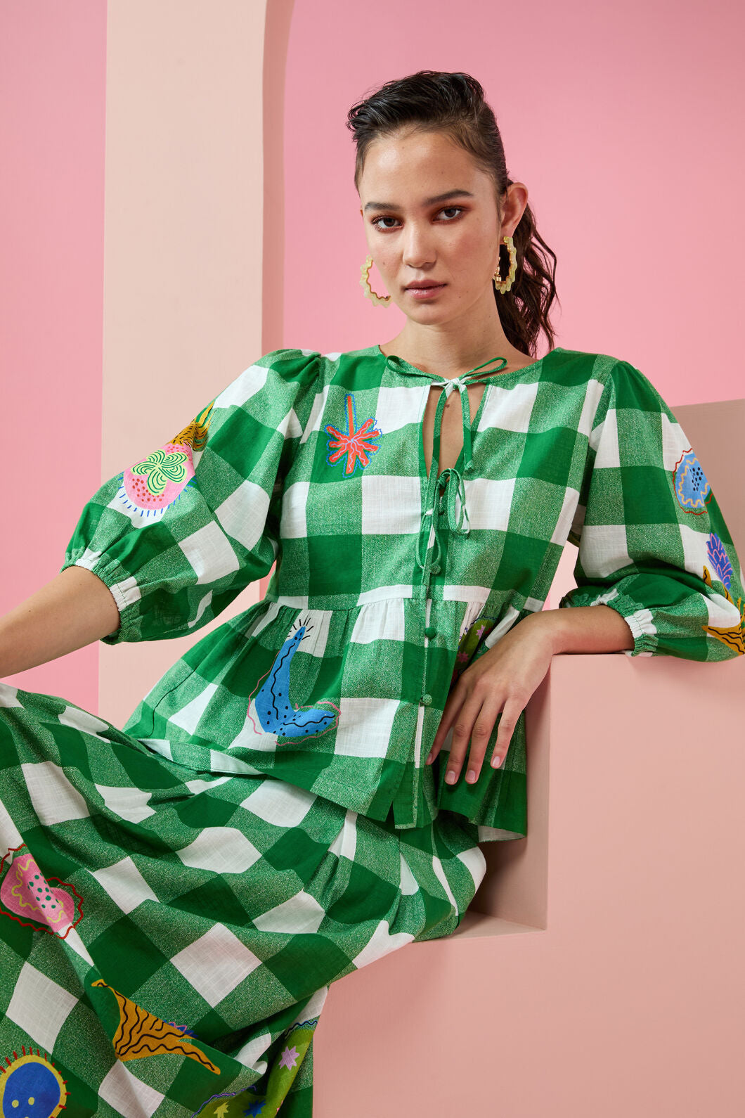 Gorman NZ - Rainforest Diaries Blouse - check