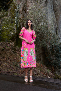 Gorman NZ - Plum Harvest Party Dress - print