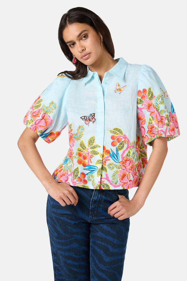 Gorman NZ - Plum Harvest Shirt - print
