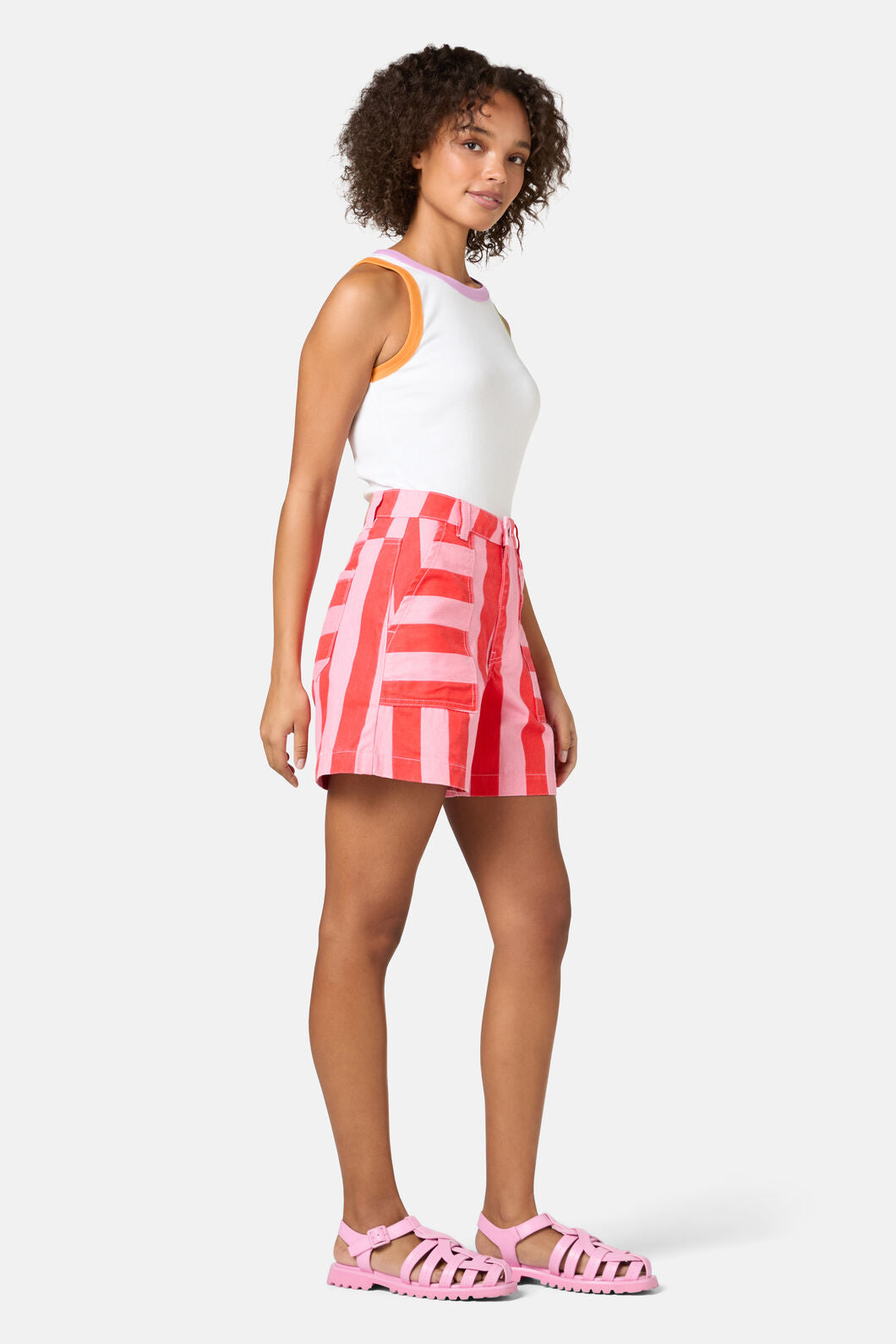 Gorman NZ - Striped Patch Print Shorts - stripe