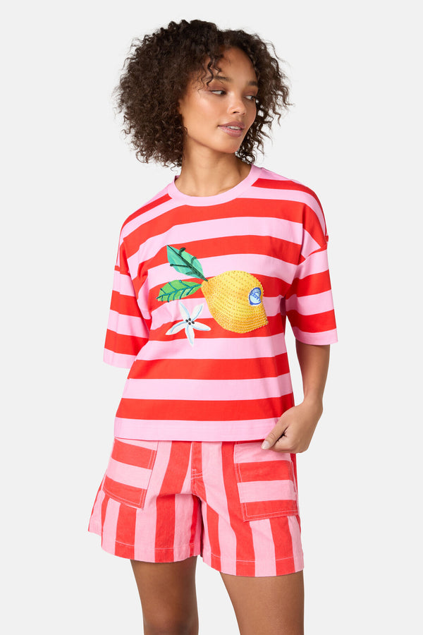 Gorman NZ - Lemonade Print Relaxed Tee - print