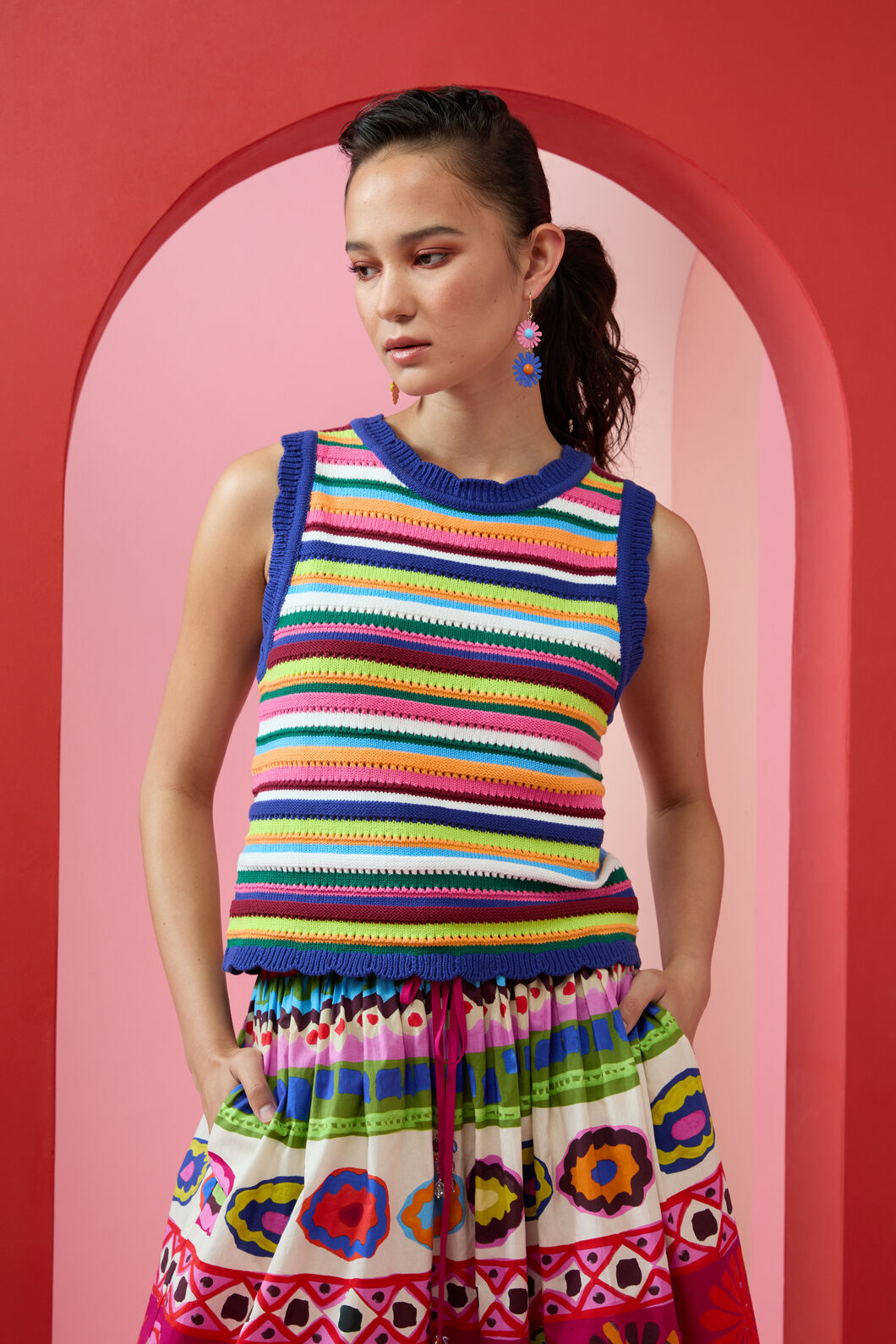 Gorman NZ - Crochet Rhapsody Vest - multi