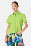 Gorman NZ - Jungle Seersucker Shirt - green