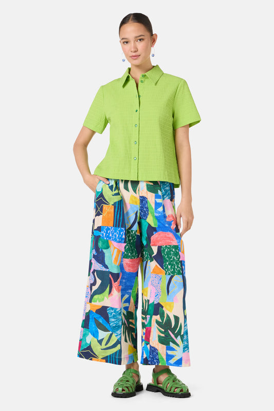 Gorman NZ - Jungle Seersucker Shirt - green