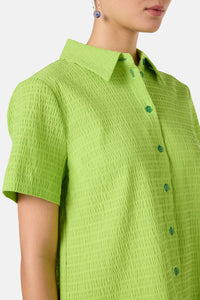 Gorman NZ - Jungle Seersucker Shirt - green