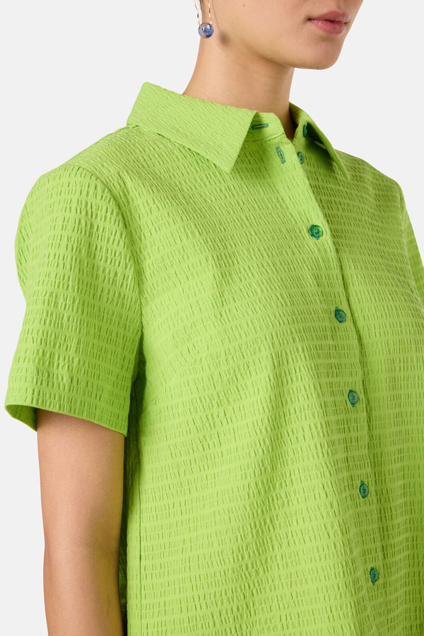 Gorman NZ - Jungle Seersucker Shirt - green