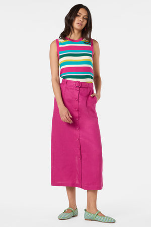 Gorman NZ - Dahlia Midi Skirt - raspberry