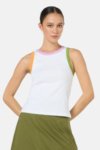 Gorman NZ - Chloe Contrast Tank - white