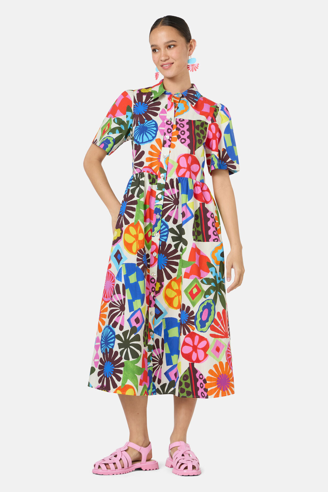 Gorman NZ - Tropic Pop Shirt Dress - print