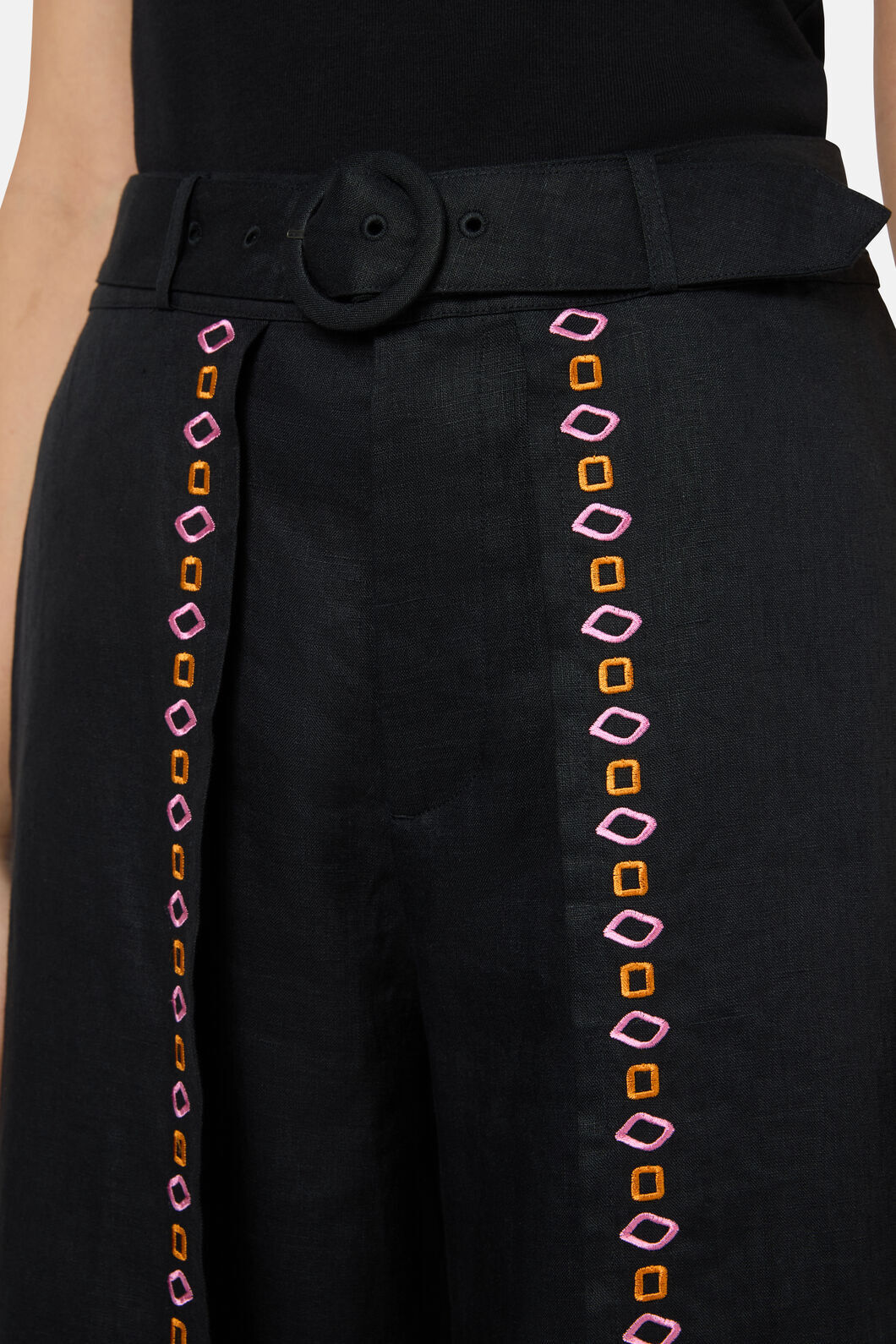 Gorman NZ - Tropic Pop Embroidered Pant - black