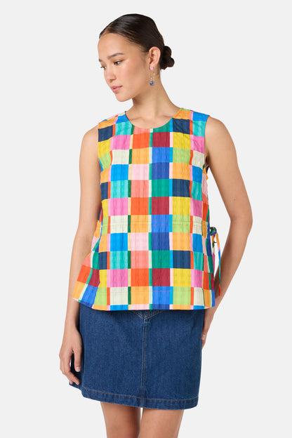 Gorman NZ - Jungle Rhapsody Check Tank - check