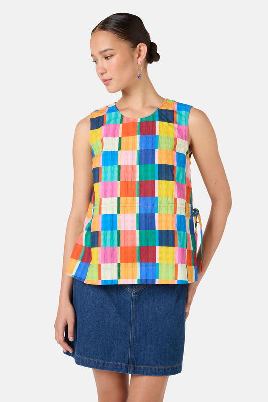 Gorman NZ - Jungle Rhapsody Check Tank - check