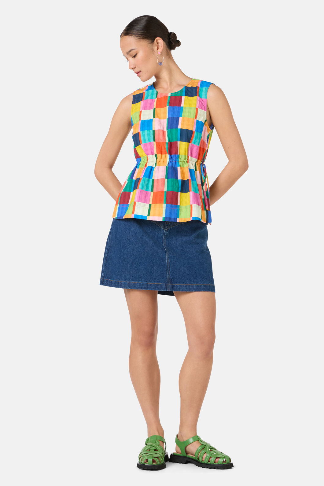 Gorman NZ - Jungle Rhapsody Check Tank - check