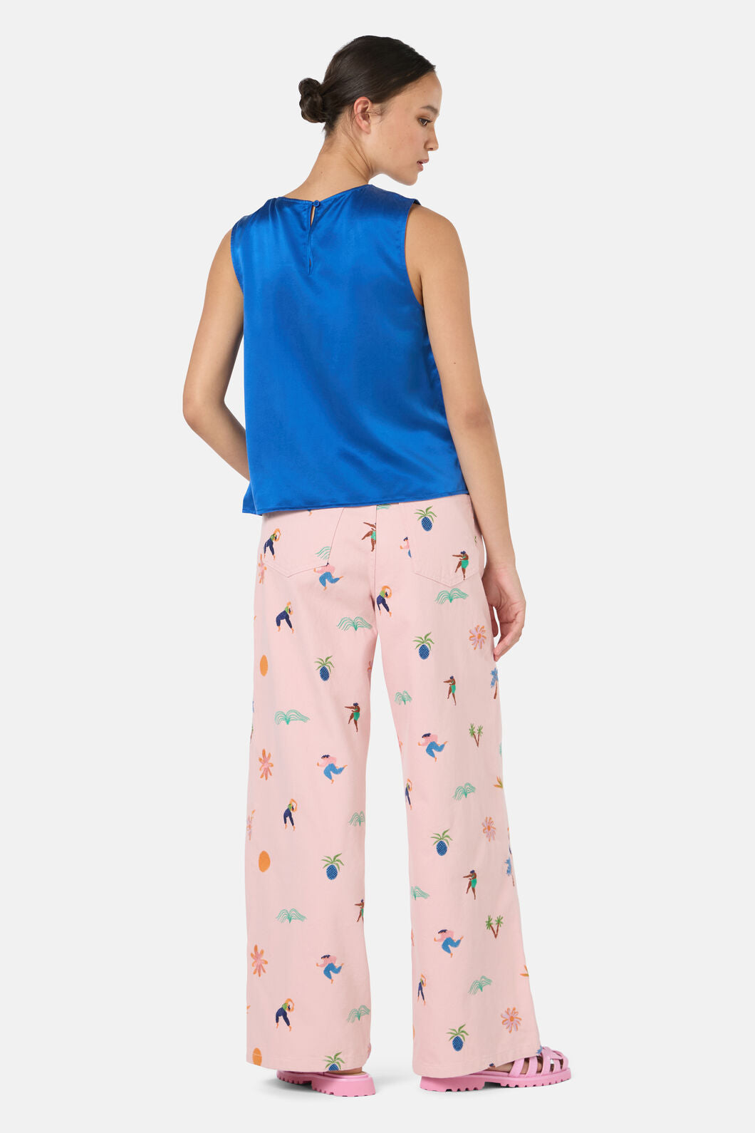 Gorman NZ - Anika Sandwashed Silk Tank - blue