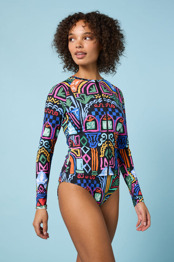 Gorman NZ - Atrium Print Rashie - print