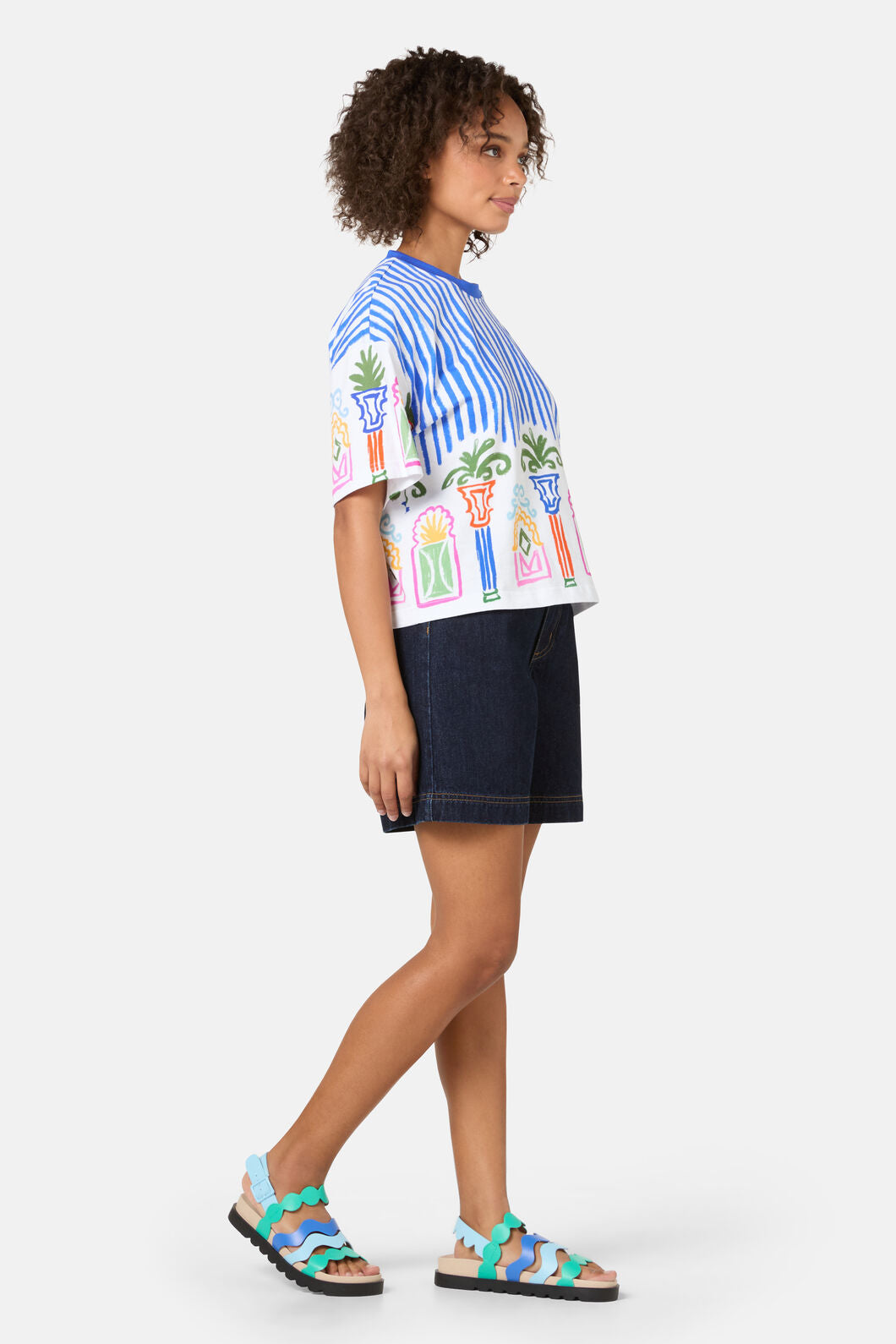 Gorman NZ - Atrium Print Relaxed Tee - print