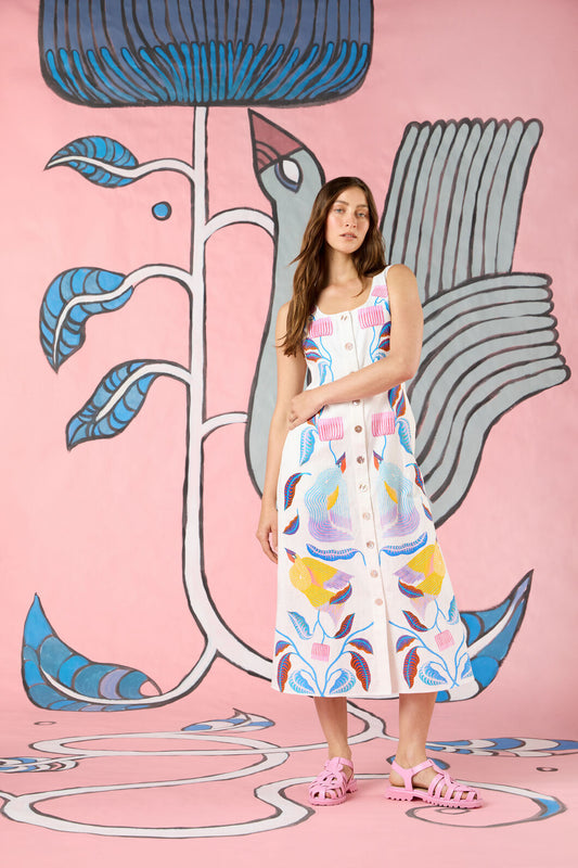 Gorman NZ - Past Lover Print Midi Dress - print