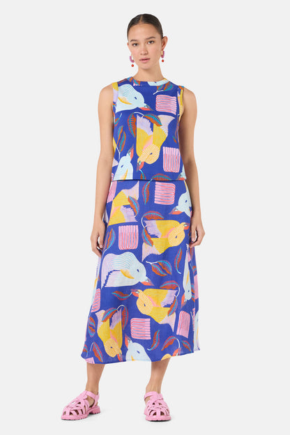 Gorman NZ - Past Lover Print Rib Tank - print