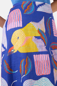 Gorman NZ - Past Lover Linen Print Skirt - print