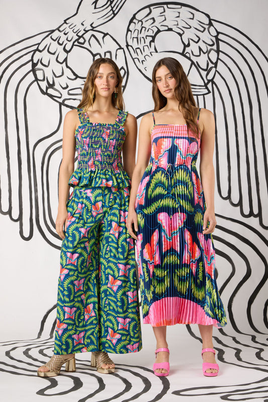 Gorman NZ - In Secret Print Pleated Dress - print