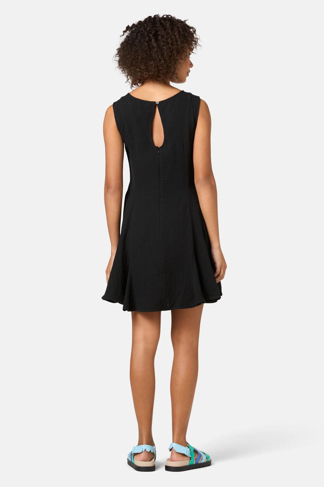 Gorman NZ - Twirlsuit Waffle Mini Dress - black