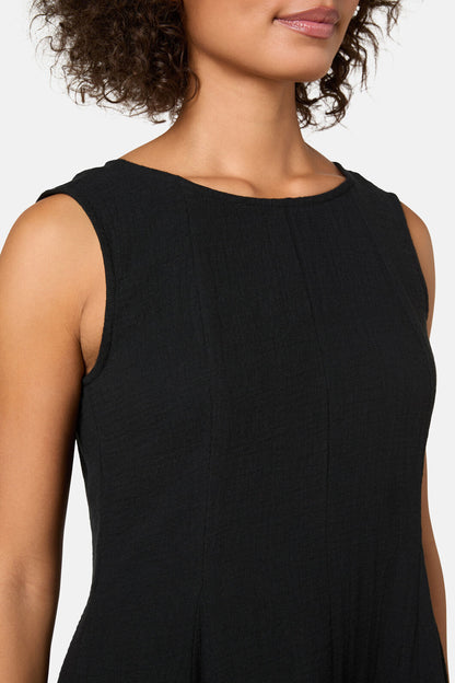 Gorman NZ - Twirlsuit Waffle Mini Dress - black