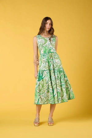 Gorman NZ - Tree Fern Print Tiered Dress - print