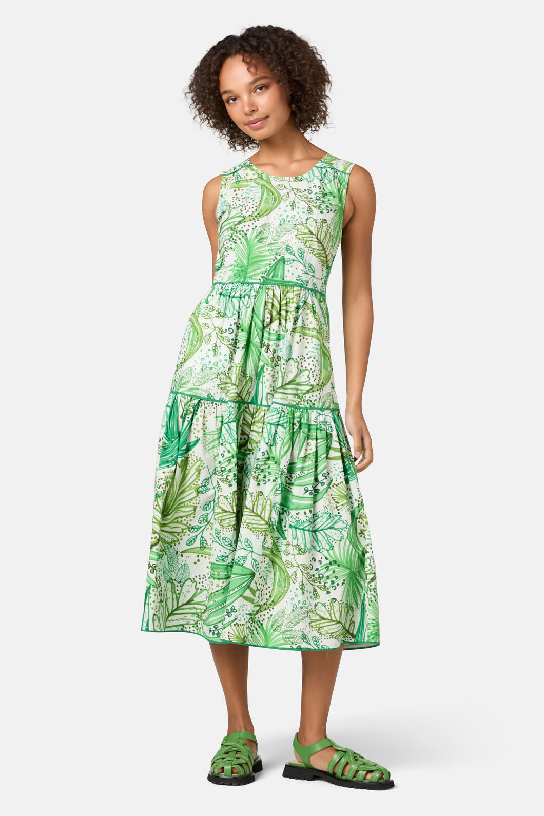 Gorman NZ - Tree Fern Print Tiered Dress - print