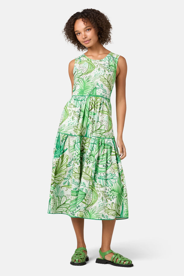 Gorman NZ - Tree Fern Print Tiered Dress - print