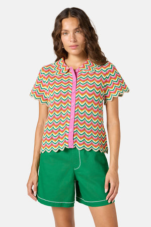 Gorman NZ - Squiggle Knit Top - multi