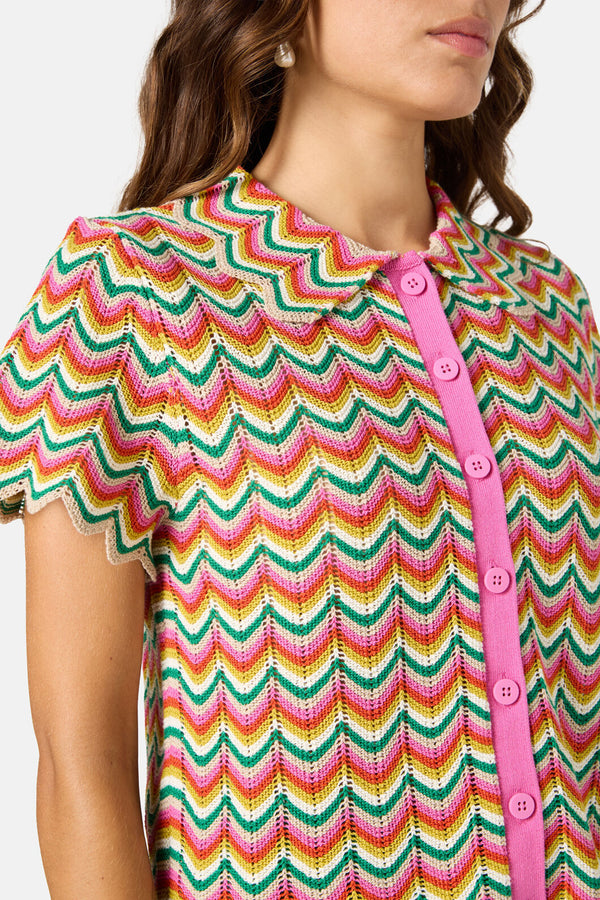 Gorman NZ - Squiggle Knit Top - multi