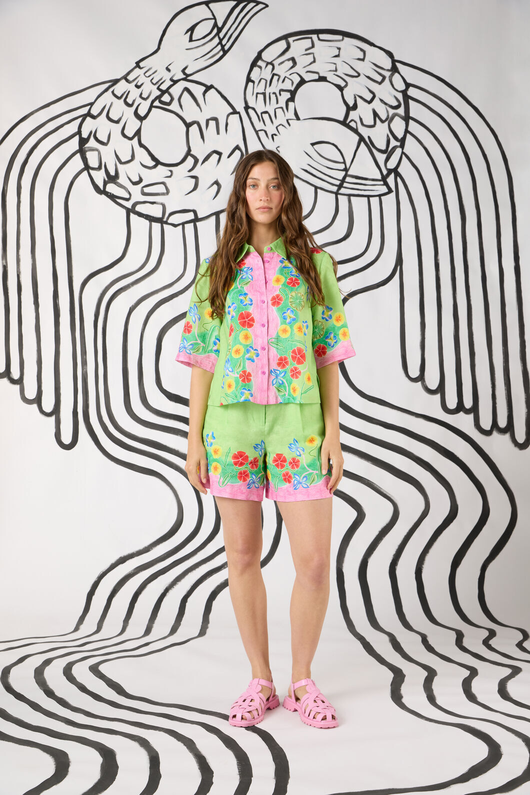 Gorman NZ - Botanica Linen Print Shorts - print