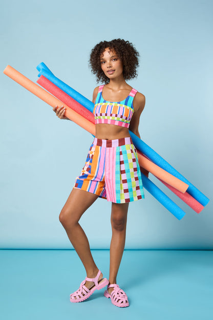 Gorman NZ - Holiday Stripe Bikini Top - print