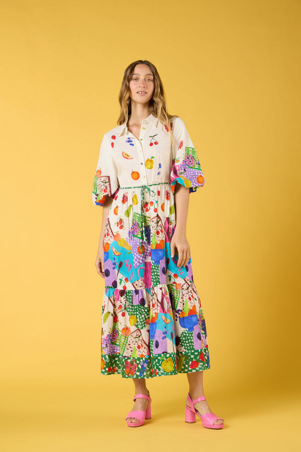 Gorman NZ - Fruit Party Print Shirt Dress - print