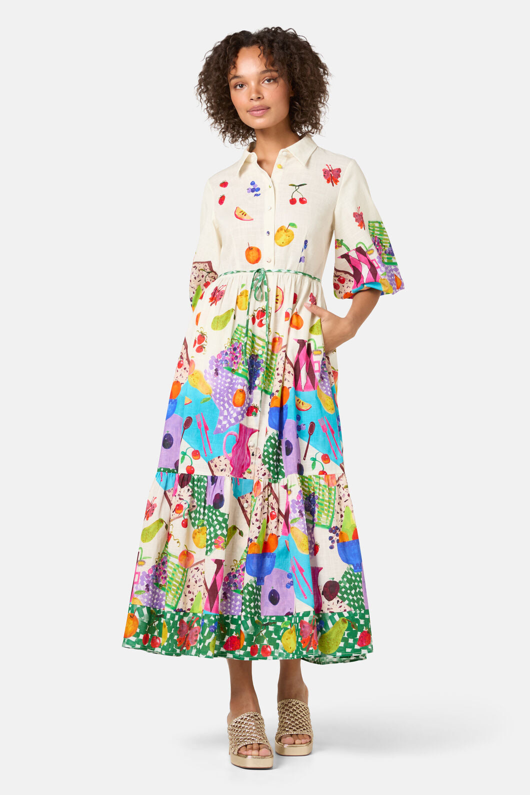 Gorman NZ - Fruit Party Print Shirt Dress - print