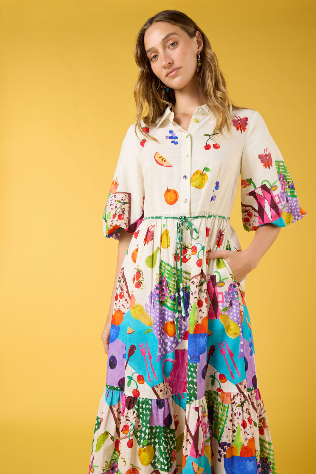 Gorman NZ - Fruit Party Print Shirt Dress - print
